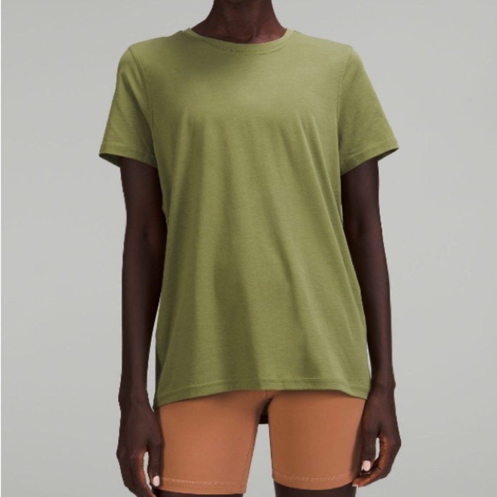 Lululemon open back green top